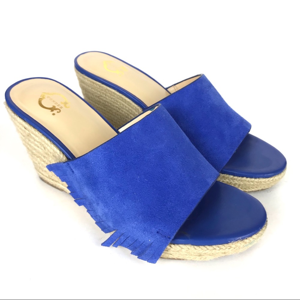 C. Wonder Freida Mykonos Suede Wedge Espadrilles